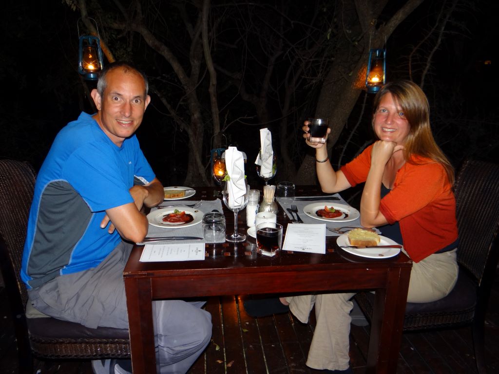 Private dinner serondella lodge on safari